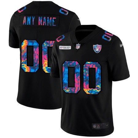Camiseta Hombre NFL Las Vegas Raiders Personalizar Nike 2020 Multicolor Negro